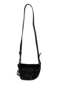 HENRY BEGUELIN Marinella Messico Small Leather and Fur Bag in Lapin Nero