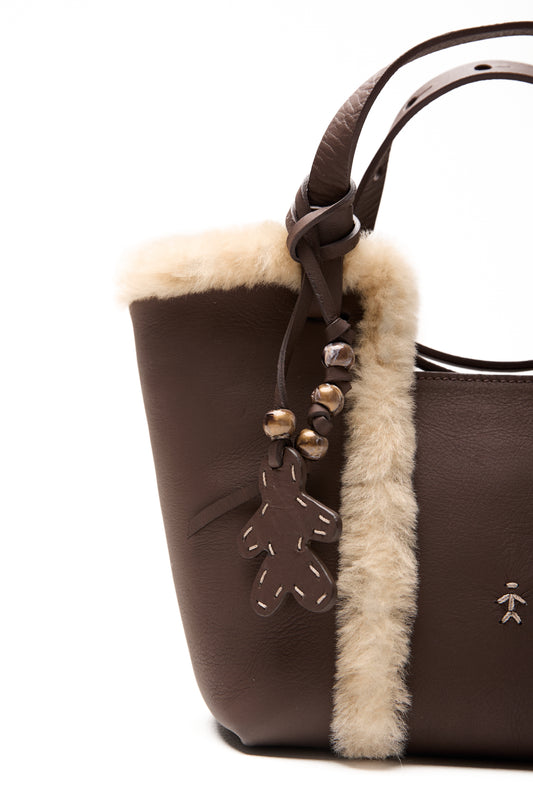 Betta Zip Norton Leather Belt Bag in Moro