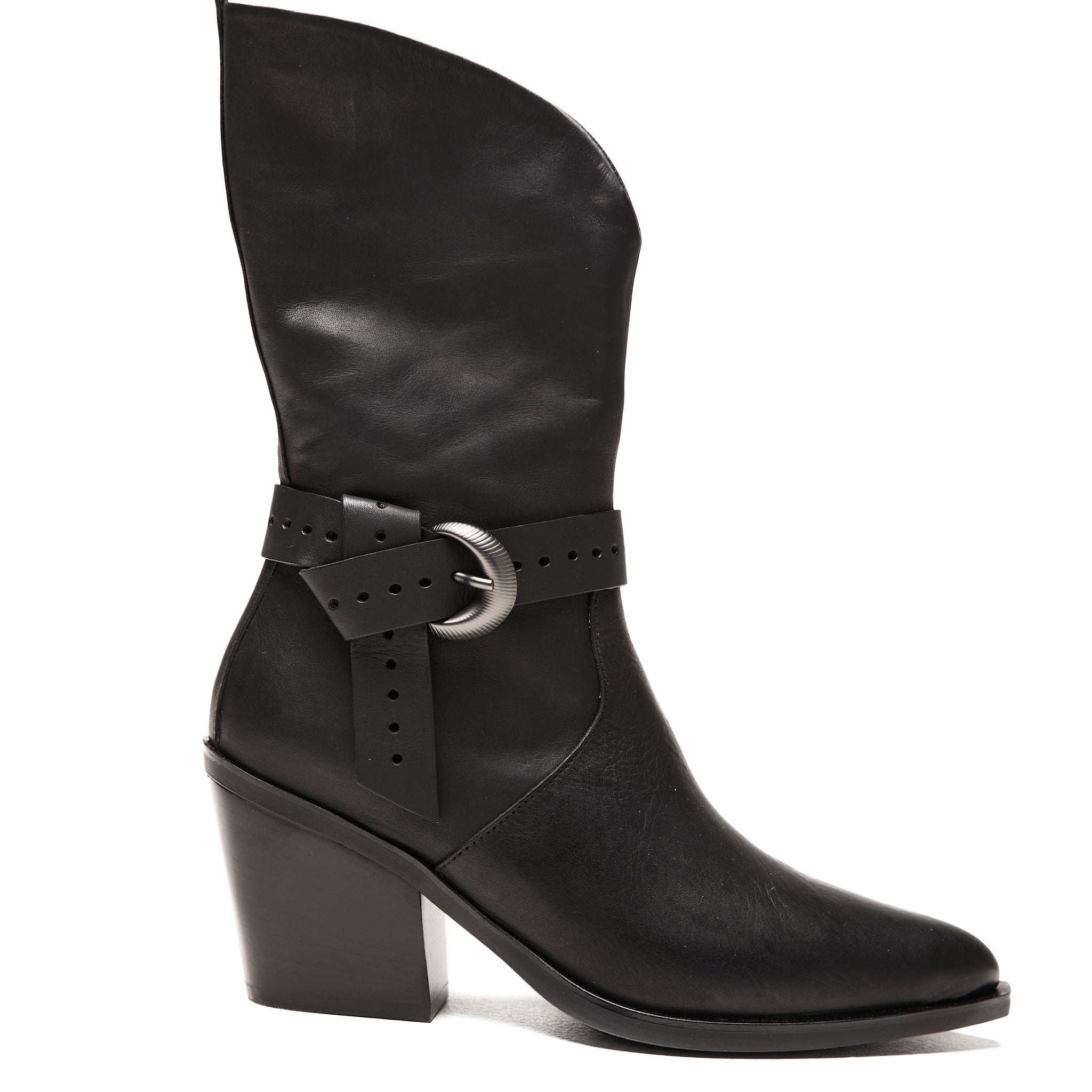 Norton Leather Ankle Boot in Nero