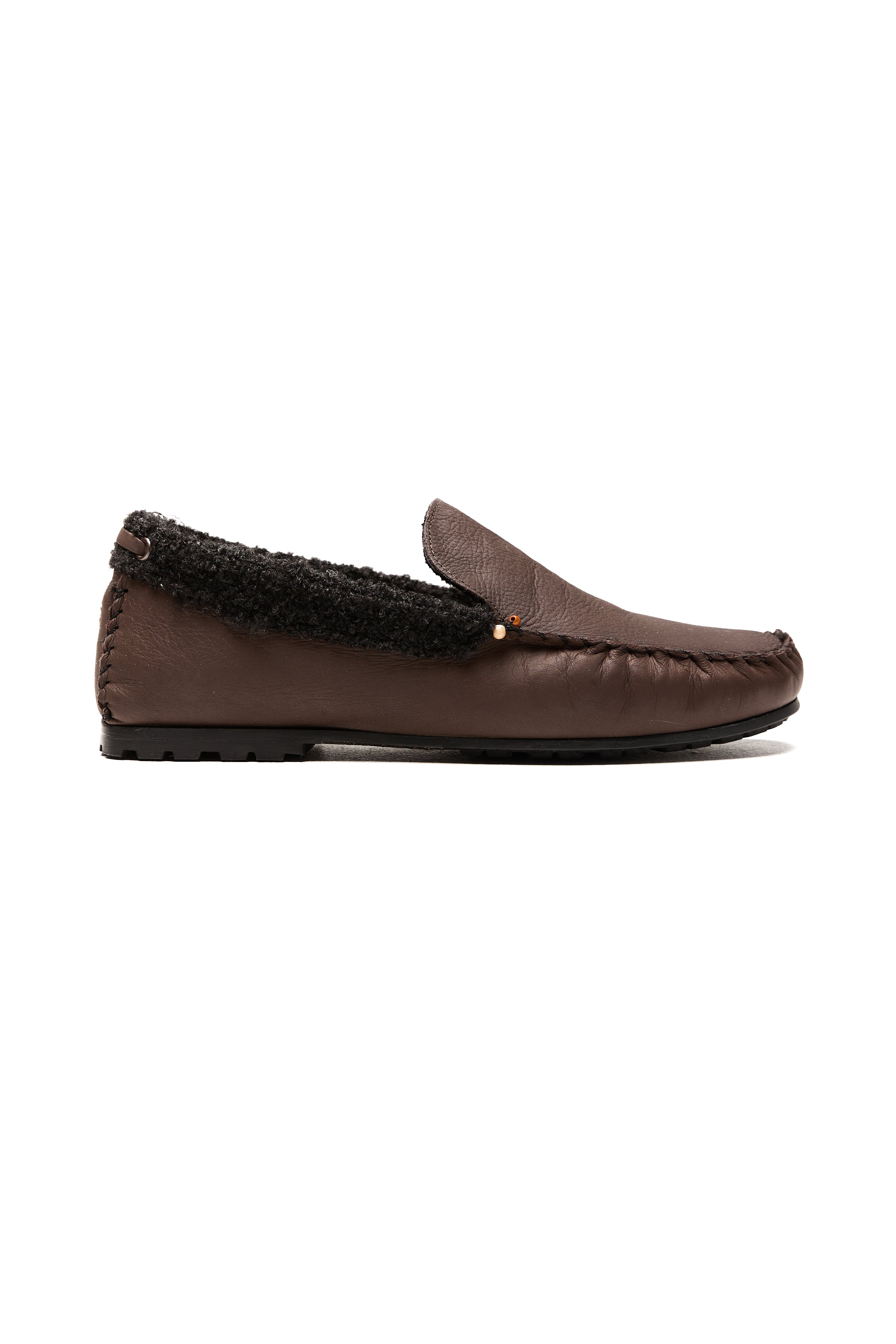 Norton Leather Moccasin Shoe in Moro