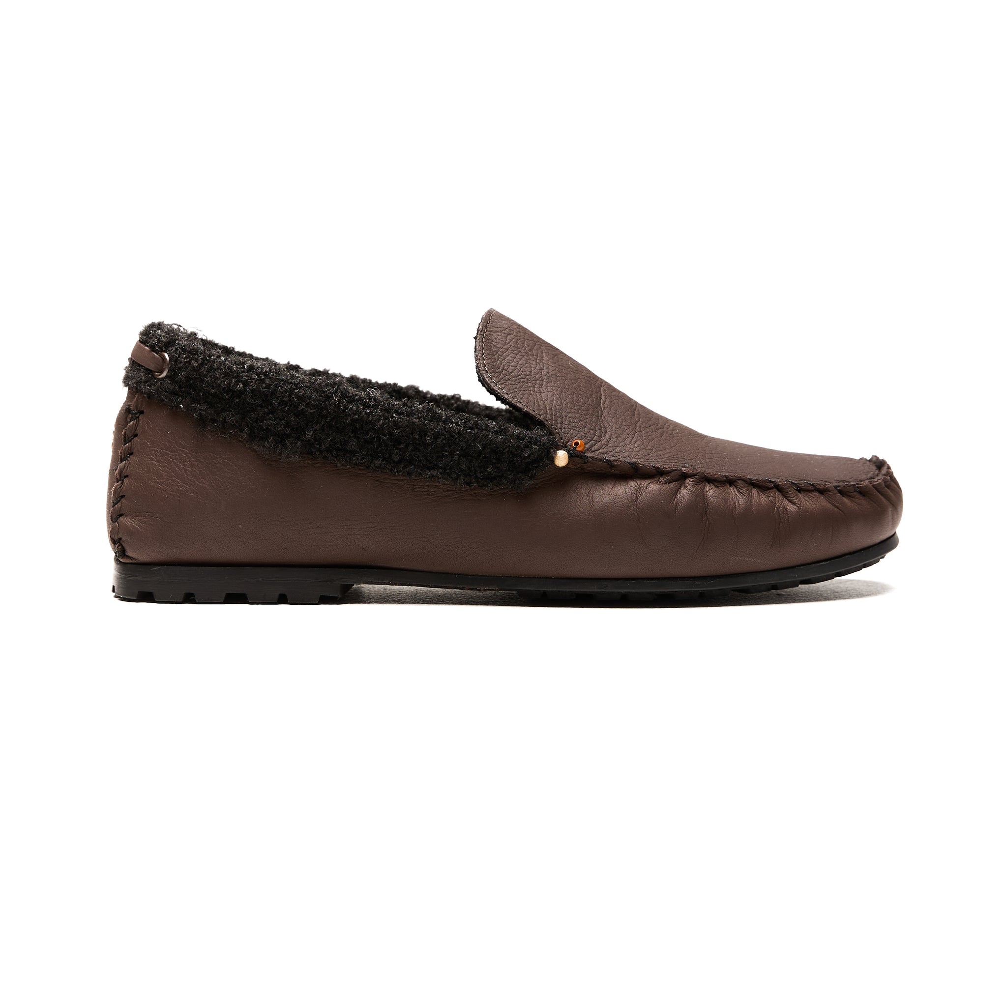 Norton Leather Moccasin Shoe in Moro