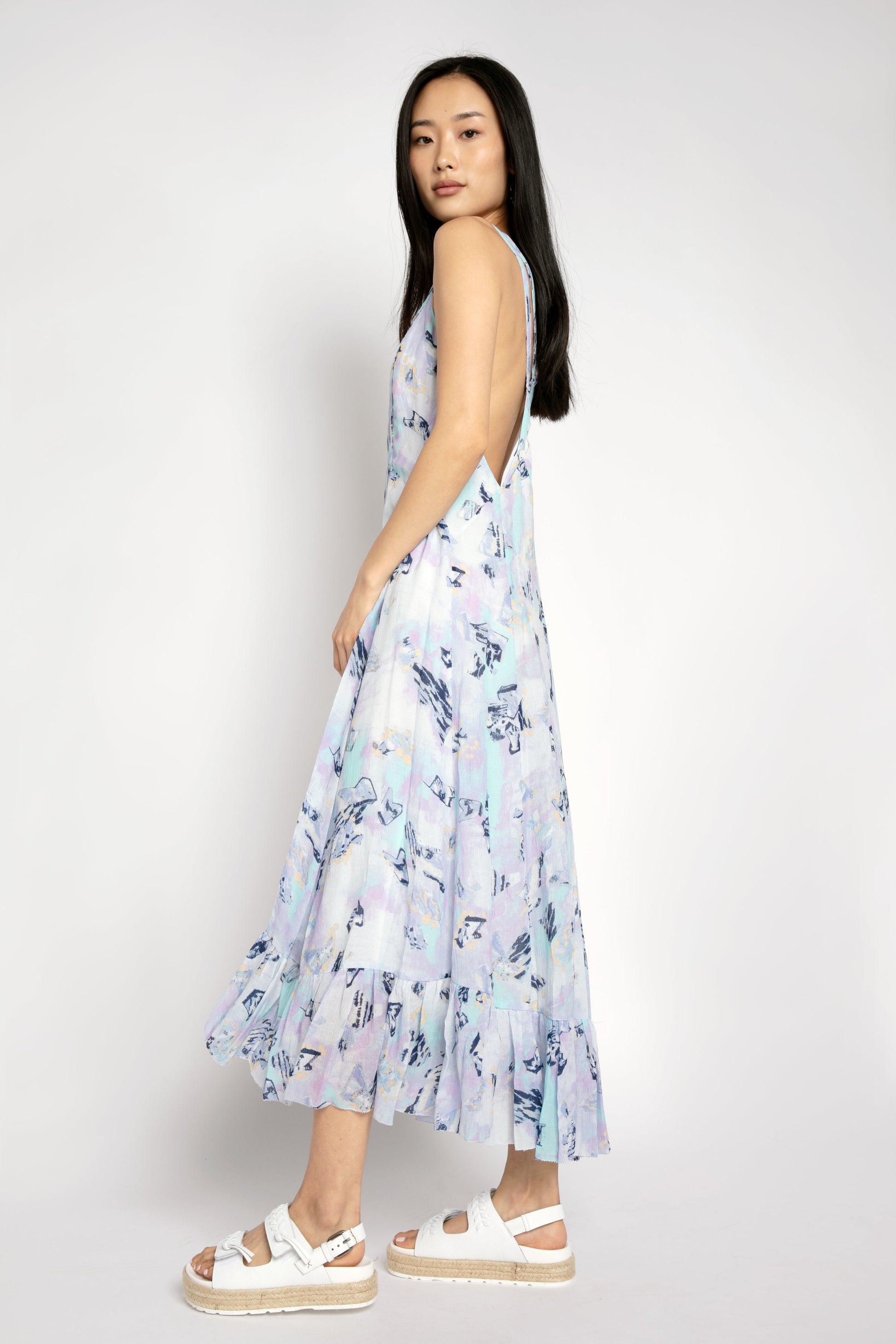 IRO Andou Dress in Mixed Blue