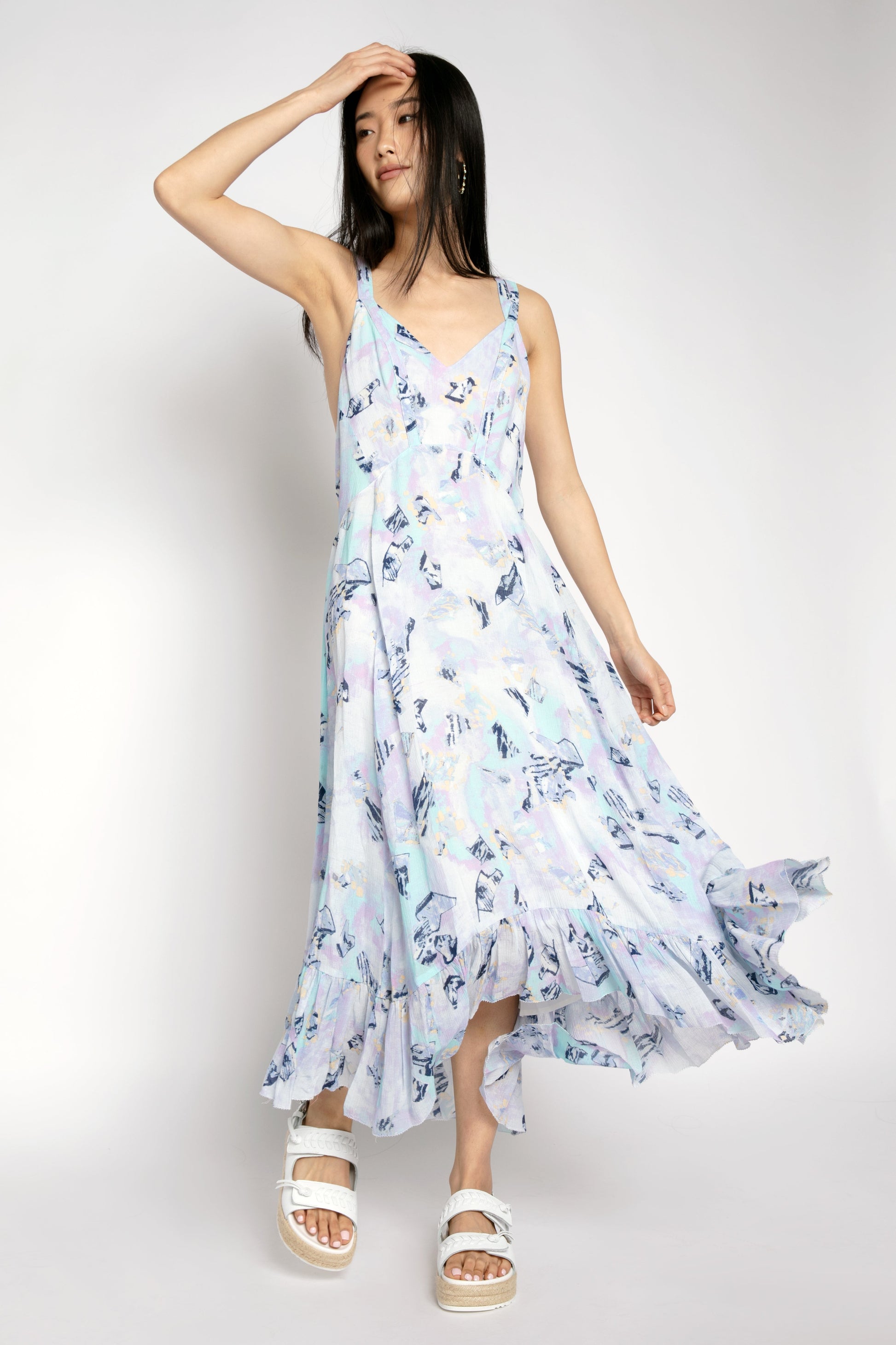 IRO Andou Dress in Mixed Blue