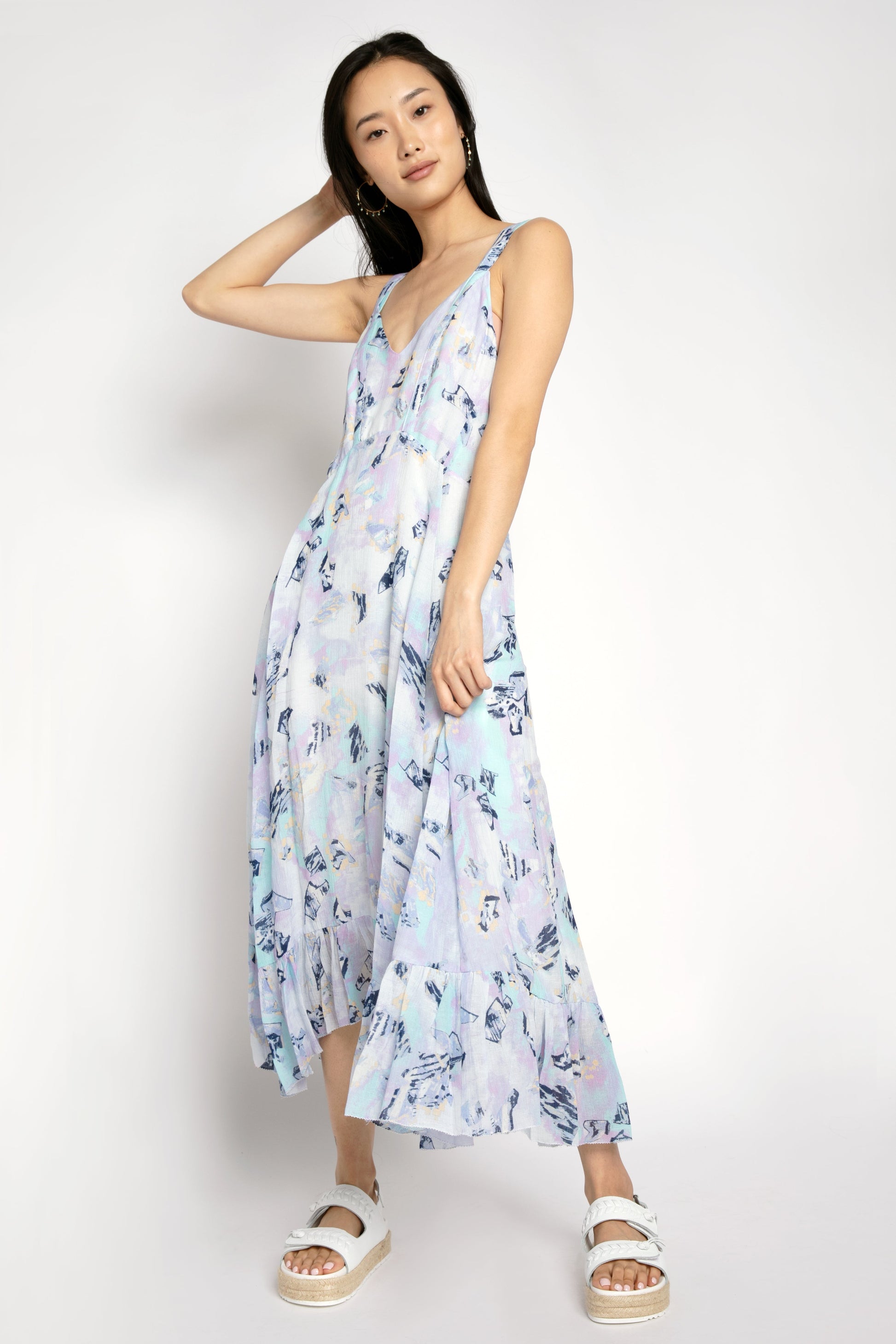IRO Andou Dress in Mixed Blue