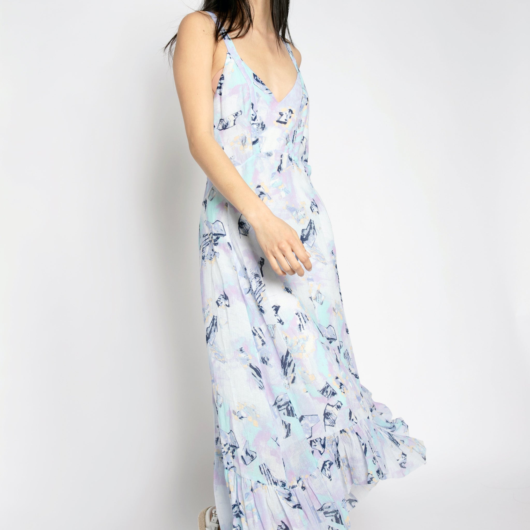 IRO Andou Dress in Mixed Blue