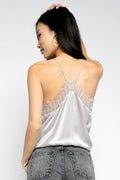 IRO Berwyn Silk Camisole in Light Grey