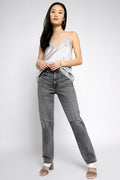 IRO Berwyn Silk Camisole in Light Grey