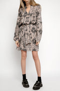IRO Gul Dress in Old Pink and Grey