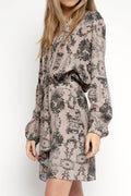 IRO Gul Dress in Old Pink and Grey
