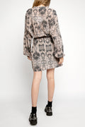 IRO Gul Dress in Old Pink and Grey