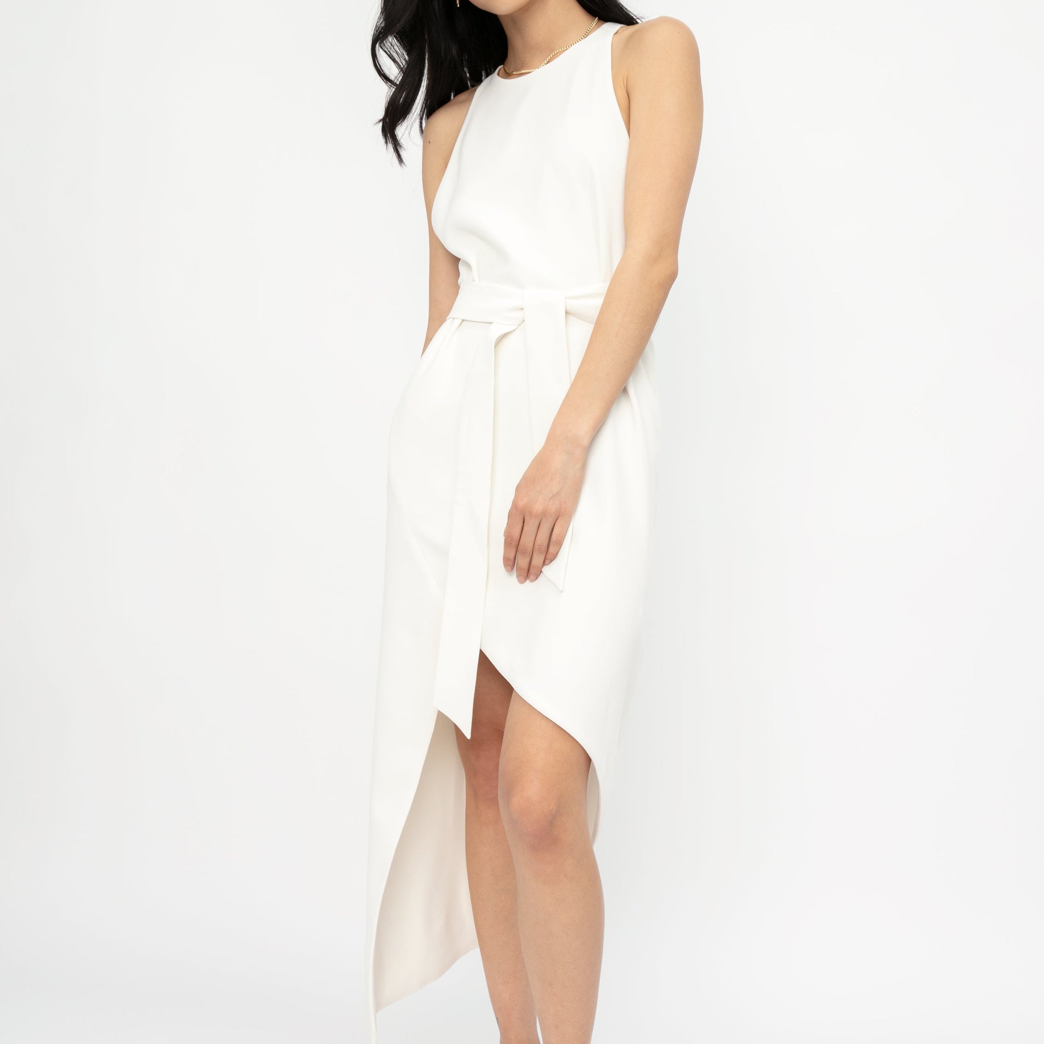 IRO Jely Asymmetrical Dress in Ecru