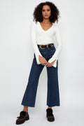 IRO Mattia V-Neck Sweater in Ecru