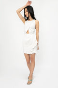 IRO Yasmina Dress in White and Silver