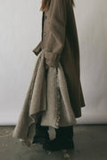 JANESSA LEONÉ Blanket Scarf With Fringe in Oatmeal