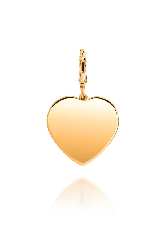 Diamond Starburst Heart Pendant in 14k Gold