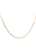 L.A. STEIN Small Diamond Tennis Necklace in Yellow Gold