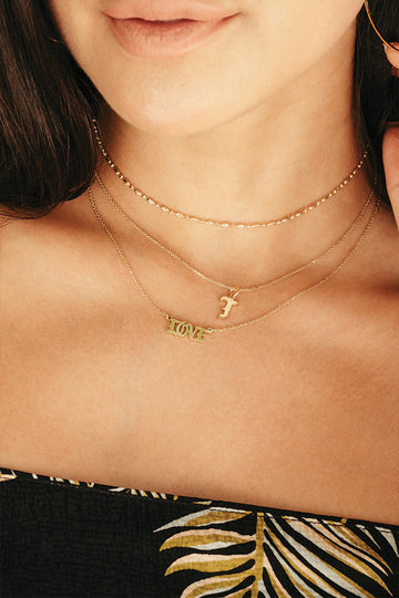 L.A. STEIN Celtic Love Necklace in Yellow Gold