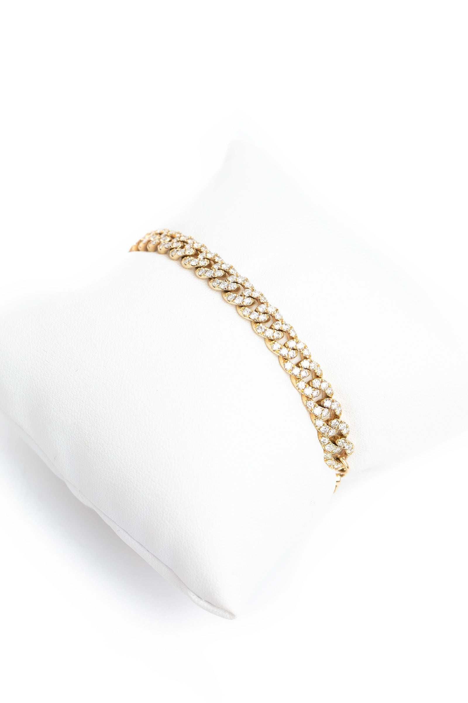 L.A. STEIN Diamond Miami Cuban Chain ID Bracelet