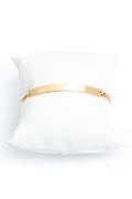 L.A. STEIN Diamond Miami Cuban Chain ID Bracelet