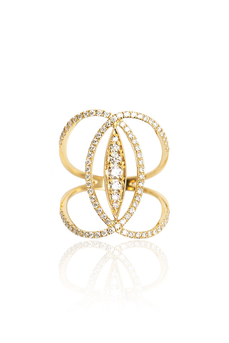L.A. STEIN Diamond Marquise Ring