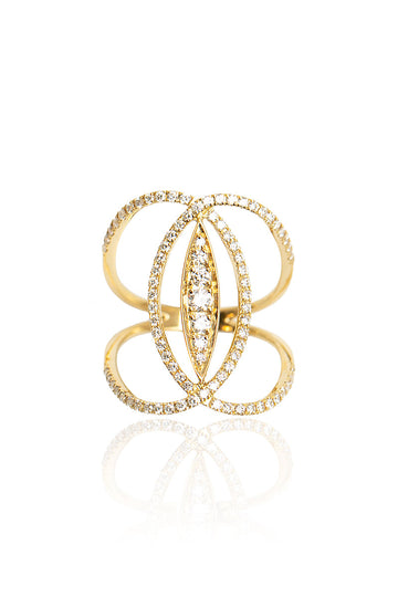 L.A. STEIN Diamond Marquise Ring