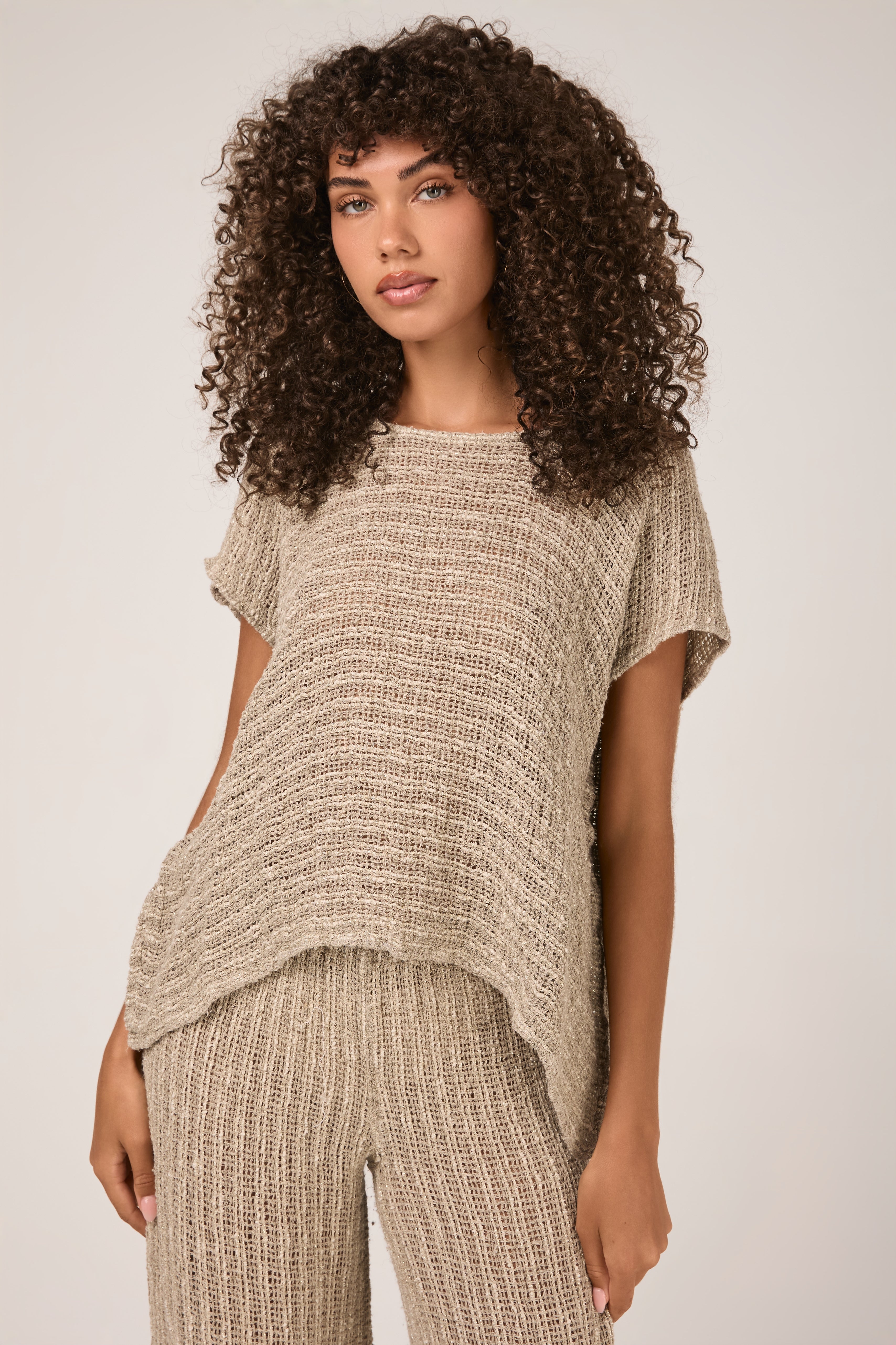 Campagna Luxor Linen Icaro Piu Top in Naturale