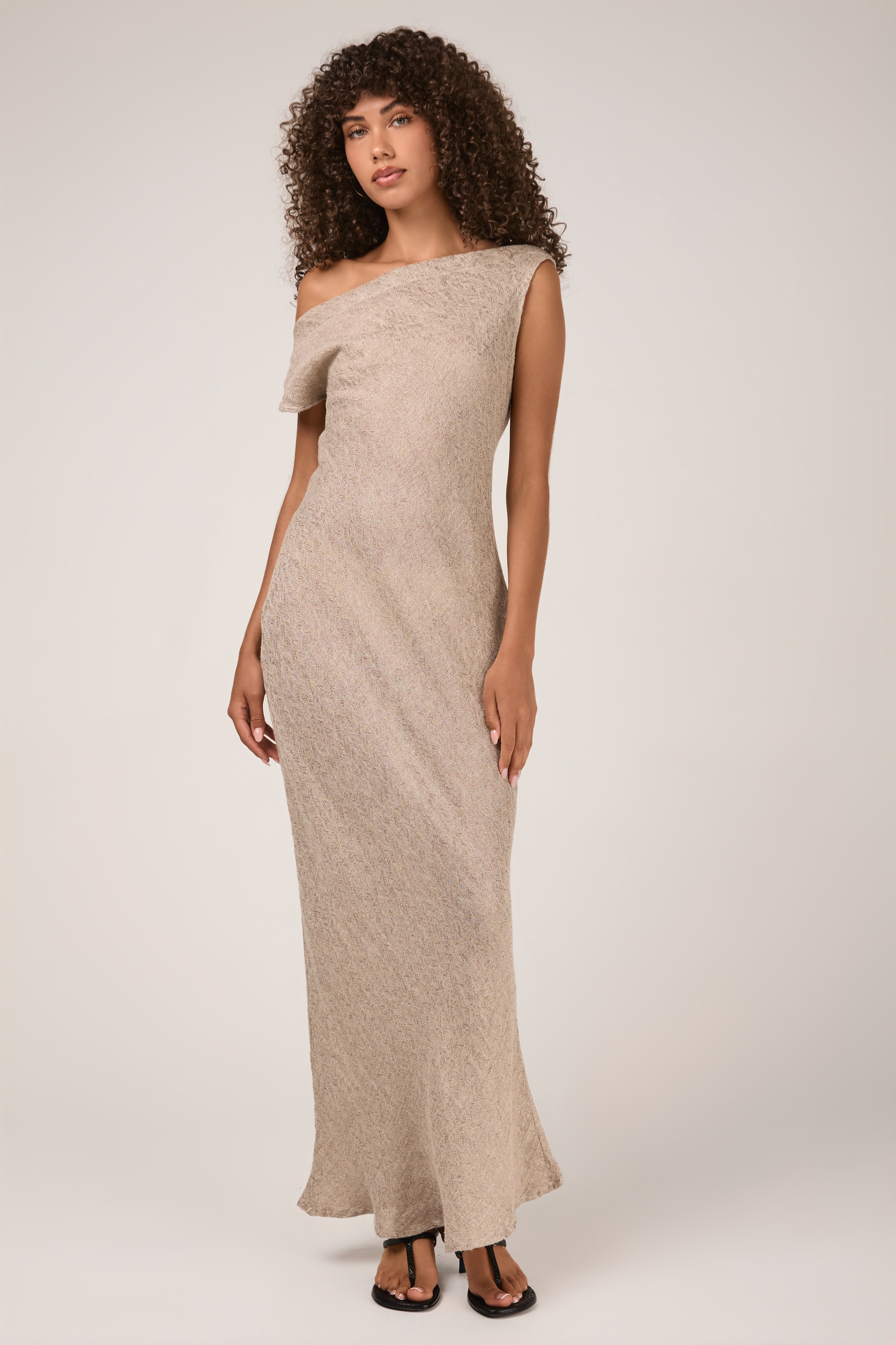 Vestito Cleopatra Tela Luxor Linen Dress in Naturale