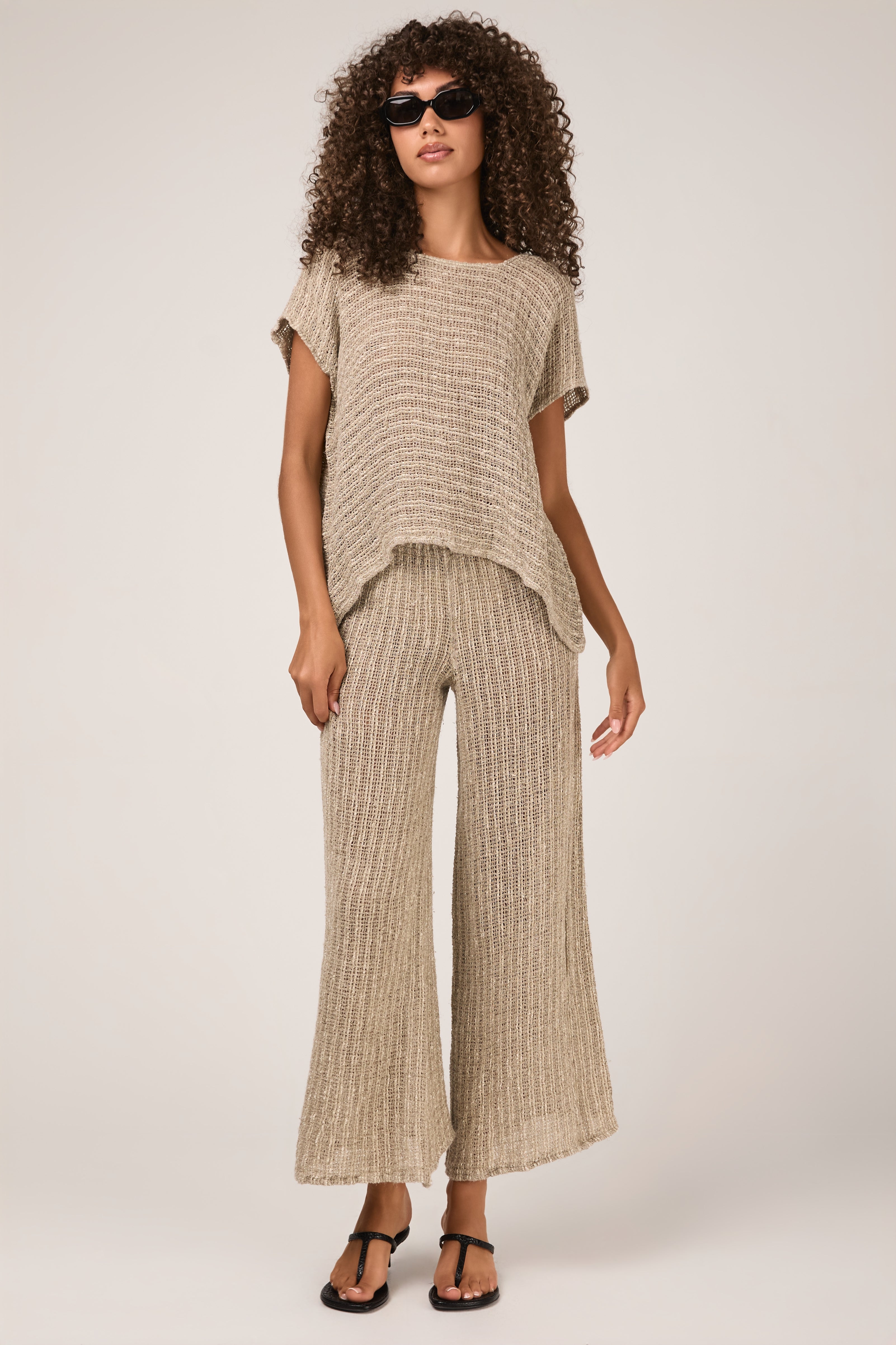Campagna Luxor Linen Icaro Piu Top in Naturale