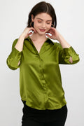 L'AGENCE Dani Blouse in English Ivy