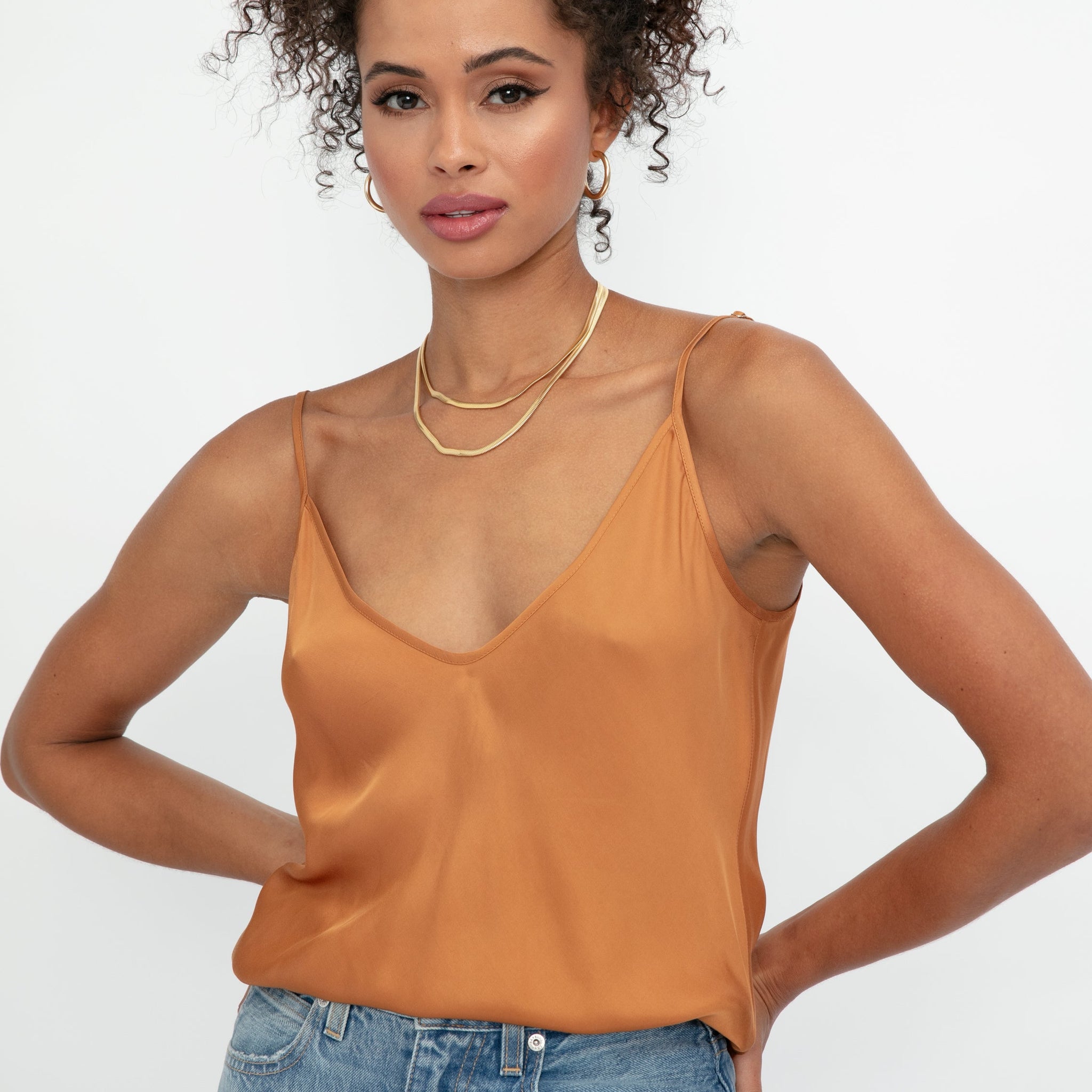 L'AGENCE Lexi Camisole in Honey