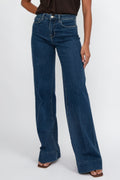 L'AGENCE Madden High Rise Wide Leg Jean in Durango