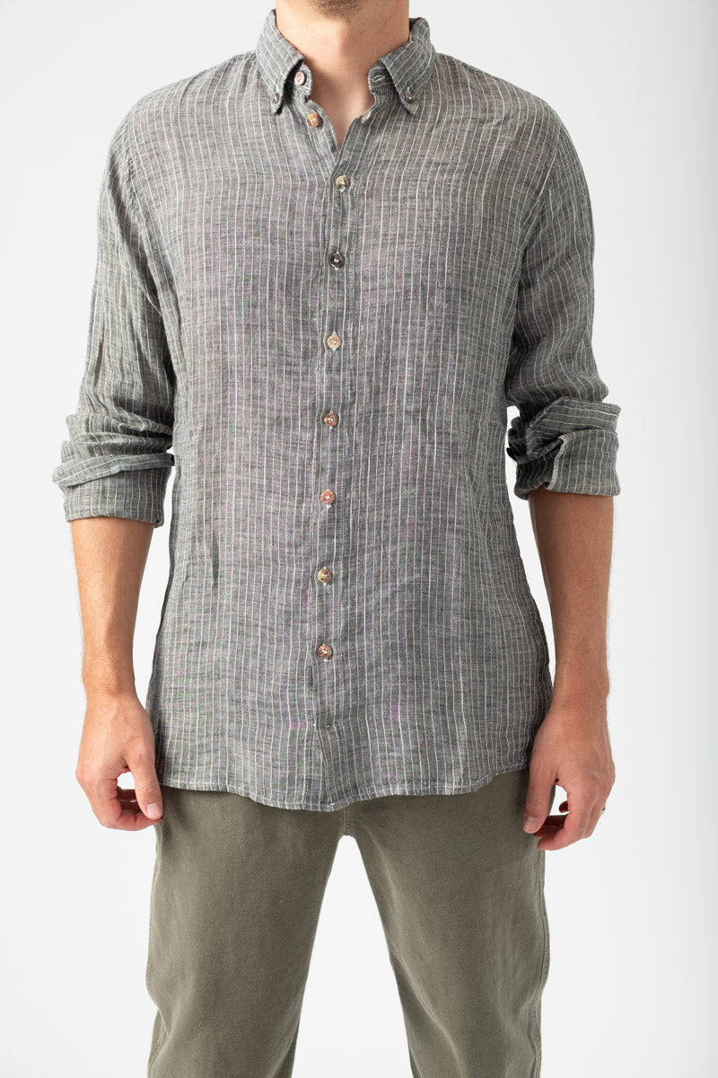 LA BOTTEGA DI BRUNELLA Shirt in Filetto Nero Naturale