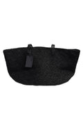 MANEBÍ Basket Bag in Natural Black Raffia