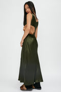 MAX MARA LEISURE Ares Dress in Olive Green