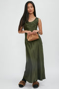 MAX MARA LEISURE Ares Dress in Olive Green