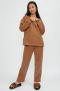 MAX MARA LEISURE Beira Jersey Trouser Pant in Camel