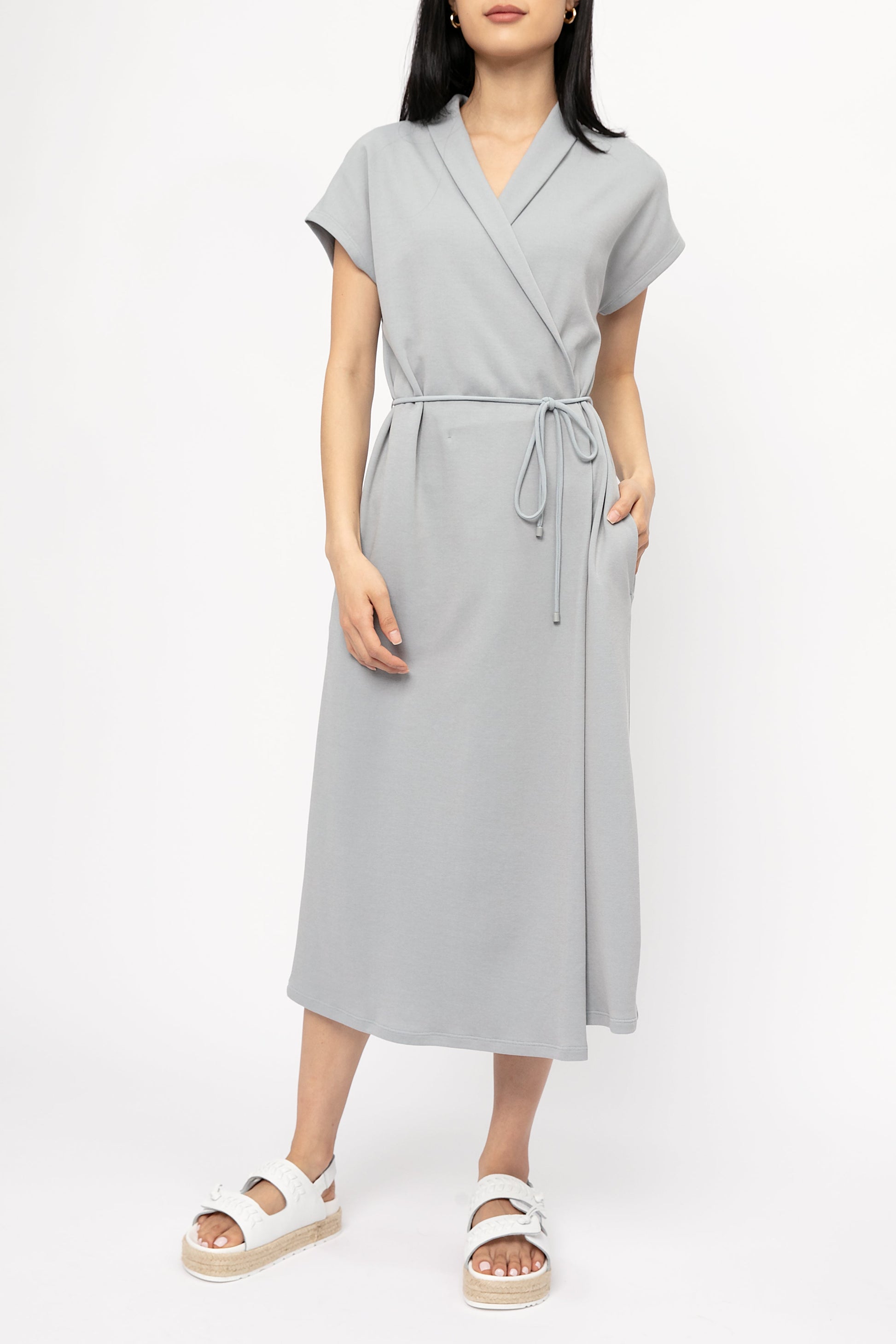 MAX MARA LEISURE Benaco Dress in Water Blue
