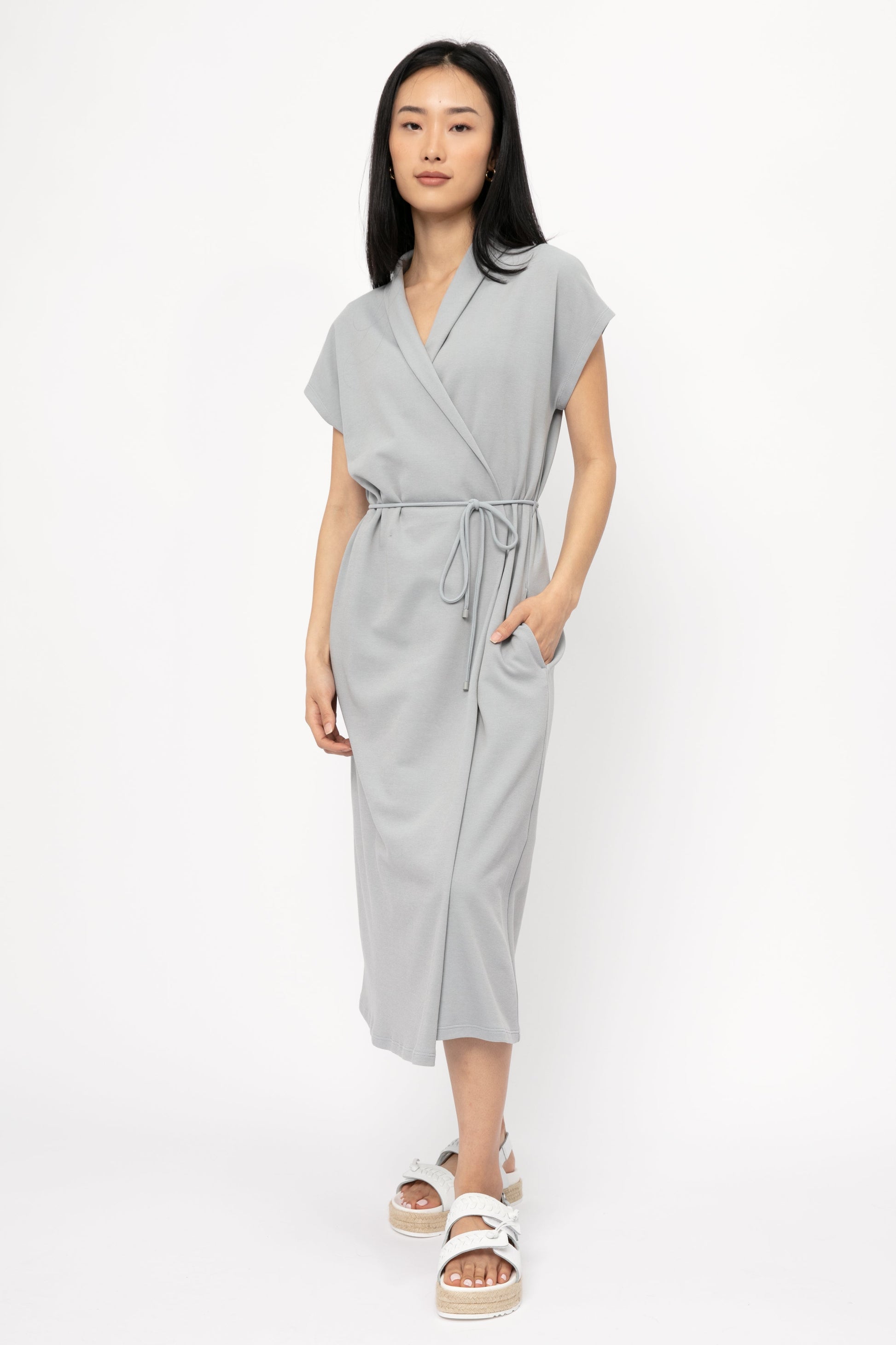 MAX MARA LEISURE Benaco Dress in Water Blue