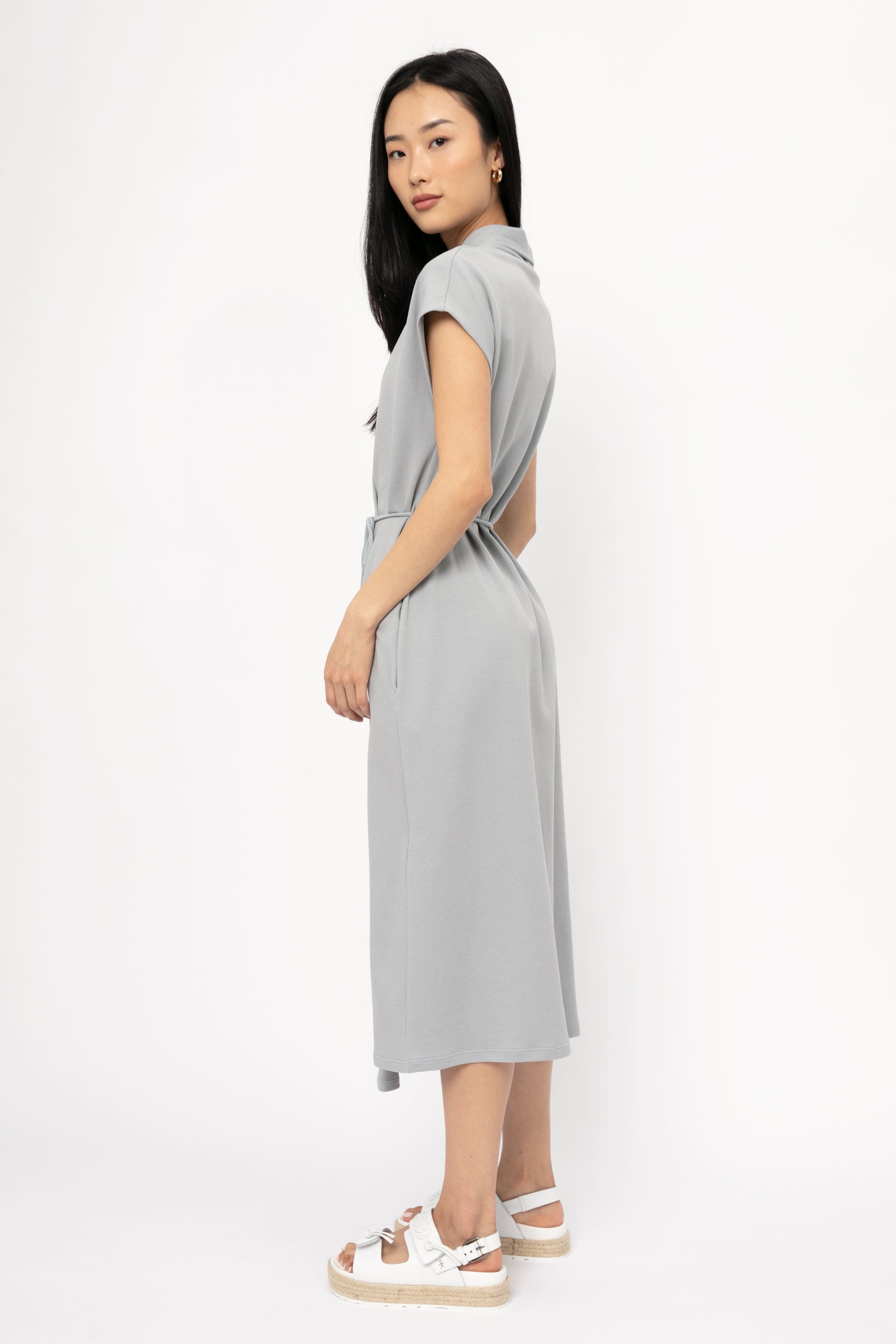 MAX MARA LEISURE Benaco Dress in Water Blue