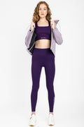 MAX MARA LEISURE Eritea Cropped Tank Top in Purple