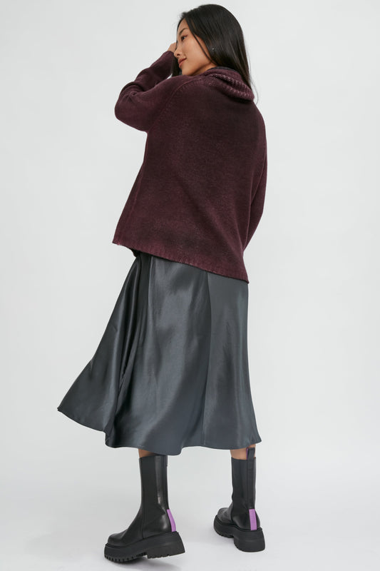 MAX MARA LEISURE Coimbra Skirt in Medium Grey