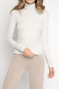 MAX MARA LEISURE Dede Turtleneck Top in Beige