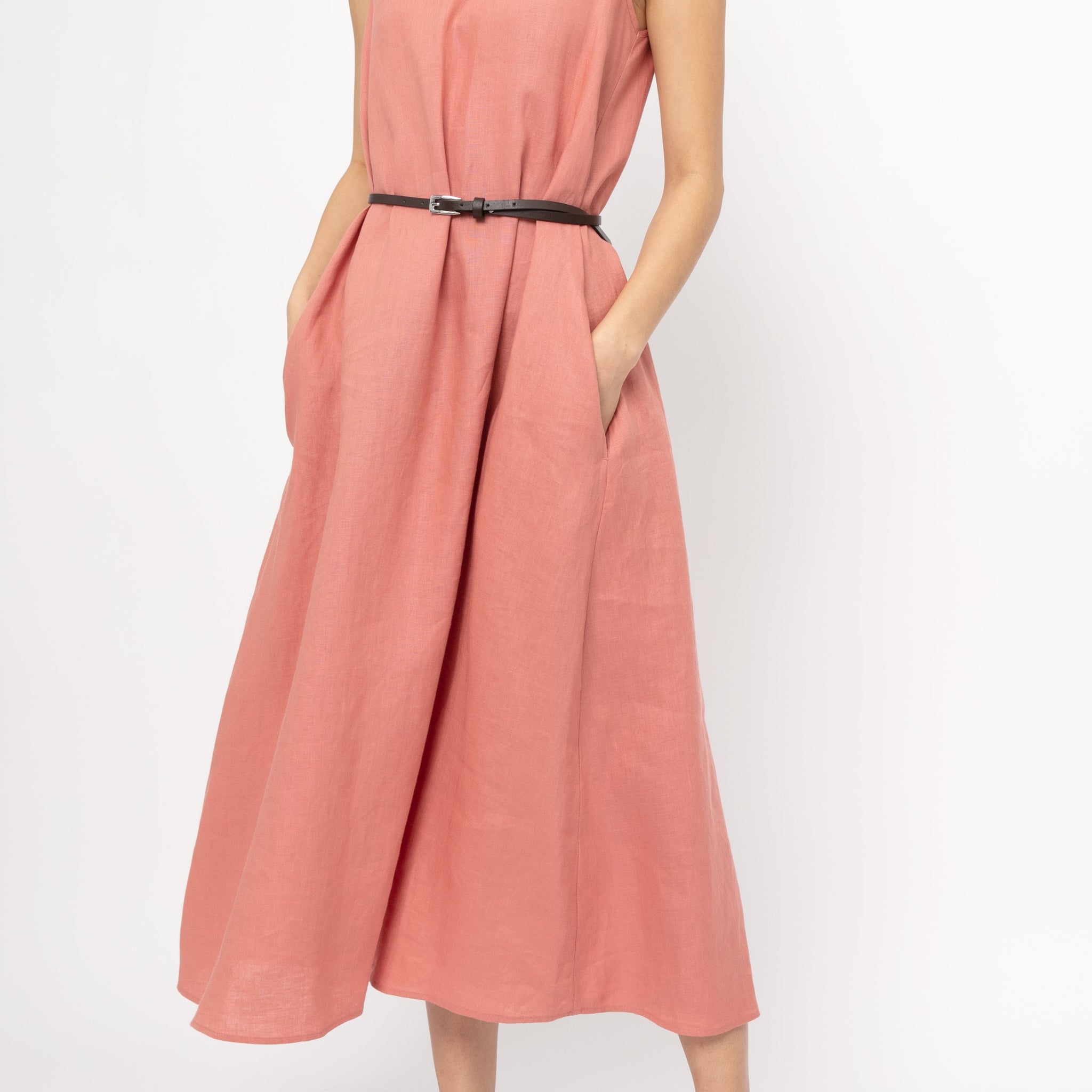 MAX MARA LEISURE Francia Dress in Terra Cotta