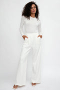MAX MARA LEISURE Livigno Long Sleeve T-Shirt in White