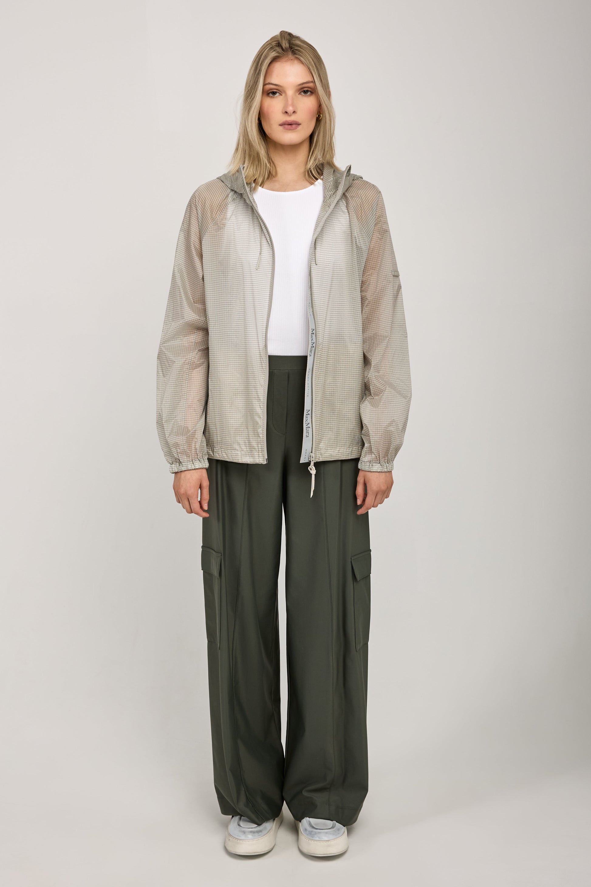MAX MARA LEISURE Mendoza Rain Jacket in Stone
