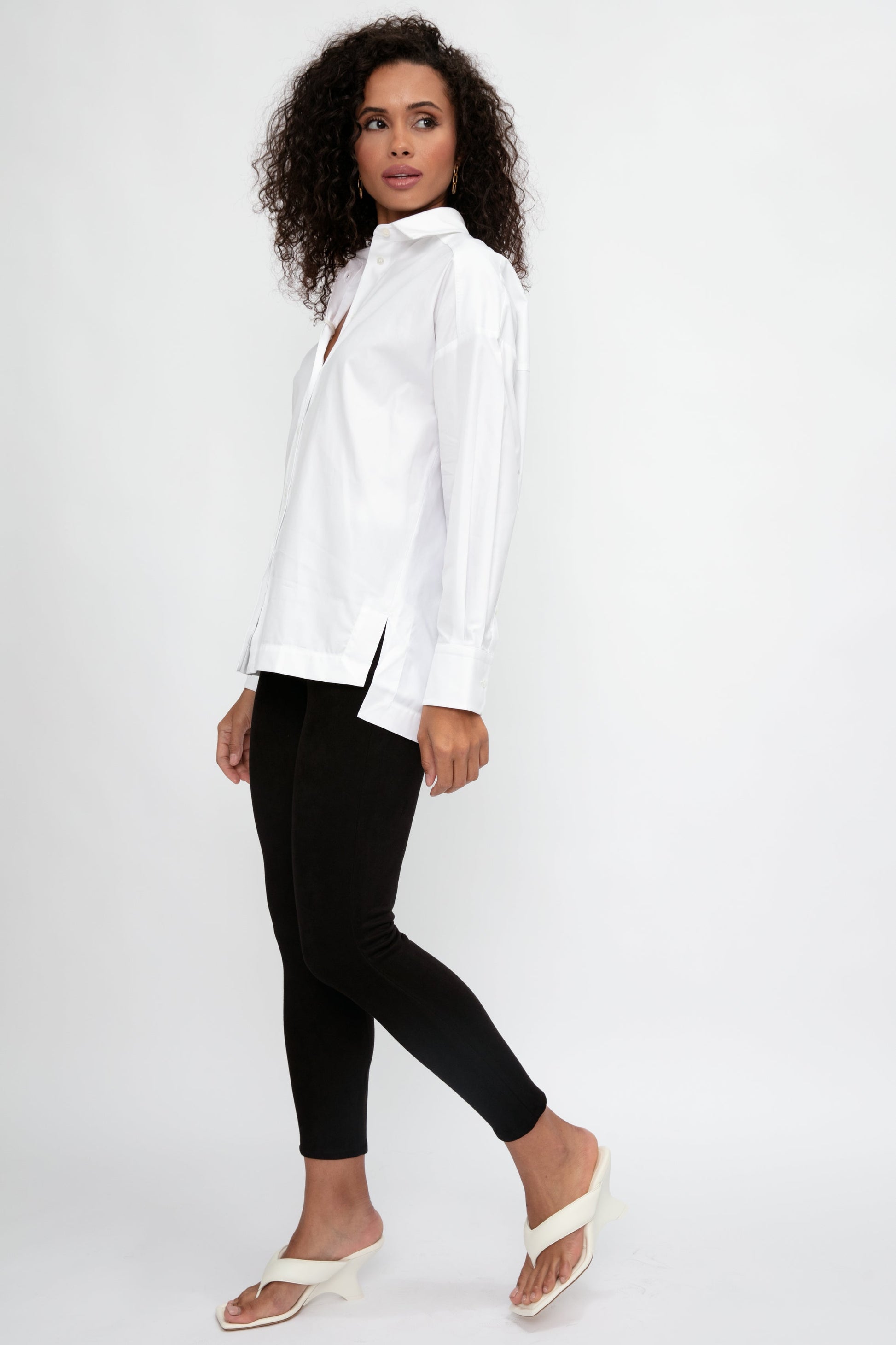 MAX MARA LEISURE Rispoli Cotton Shirt in White