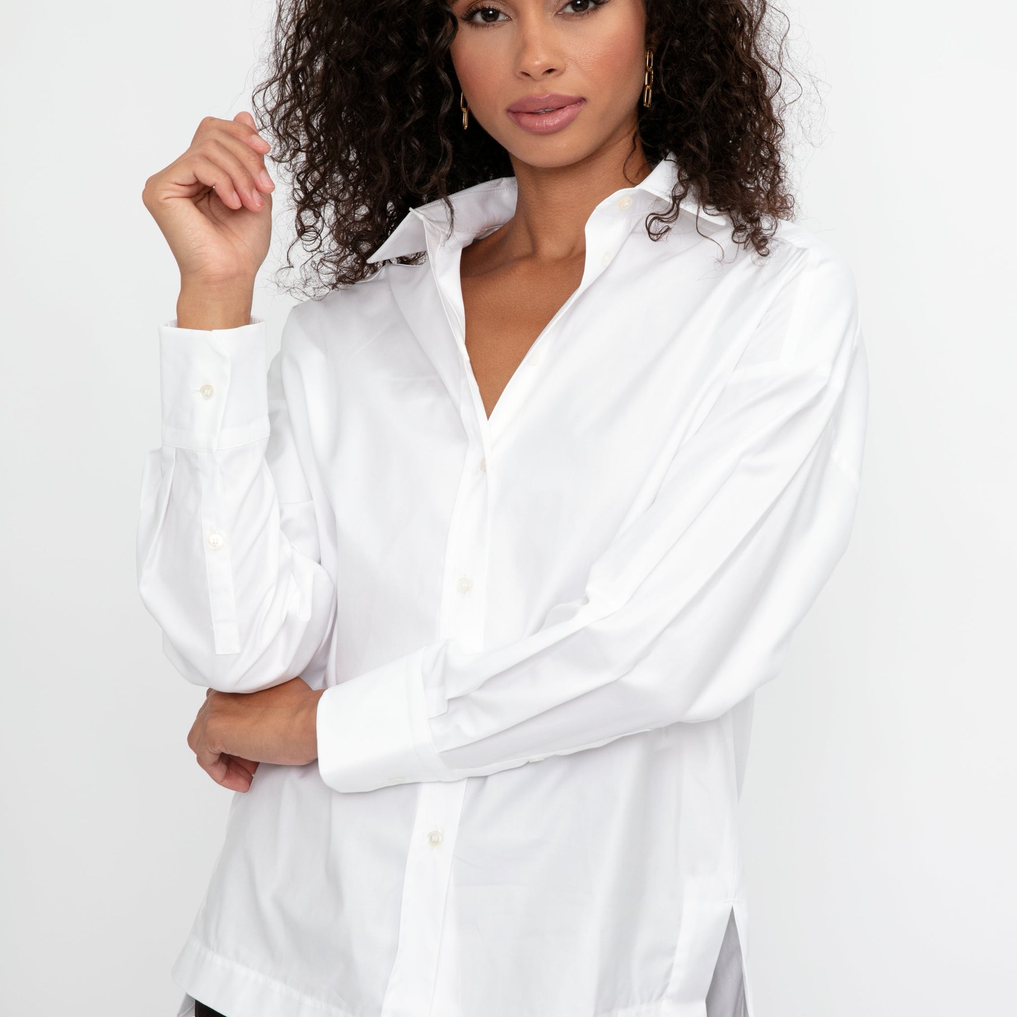 MAX MARA LEISURE Rispoli Cotton Shirt in White