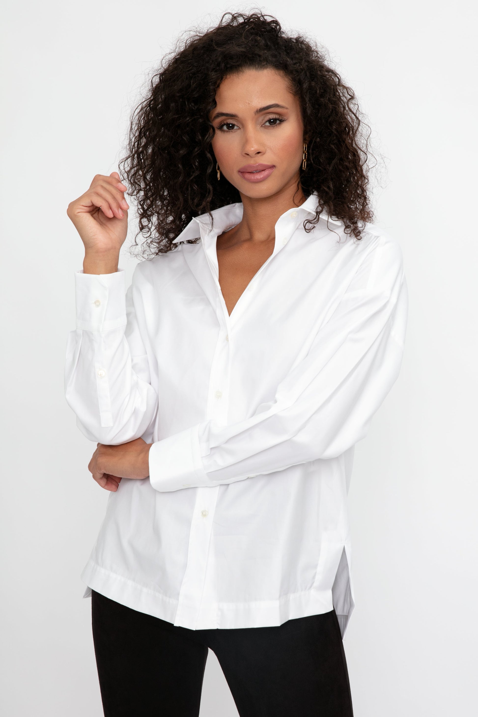 MAX MARA LEISURE Rispoli Cotton Shirt in White
