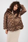 MAX MARA THE CUBE Spacefe Quilted Reversible Jacket in Gold