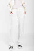 MAX MARA LEISURE Ultra Drawstring Fleece Pant in White